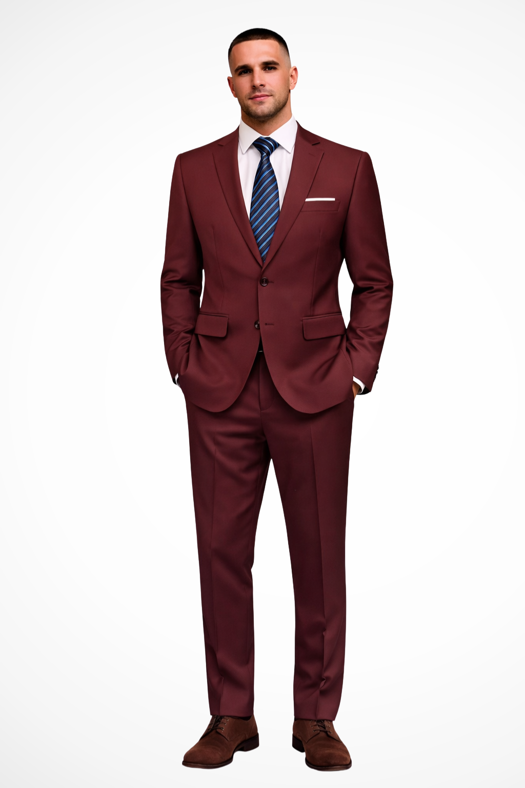Men’s Slim-Fit Event Suit | Two-Button Notch Lapel Blazer & Tailored Trousers