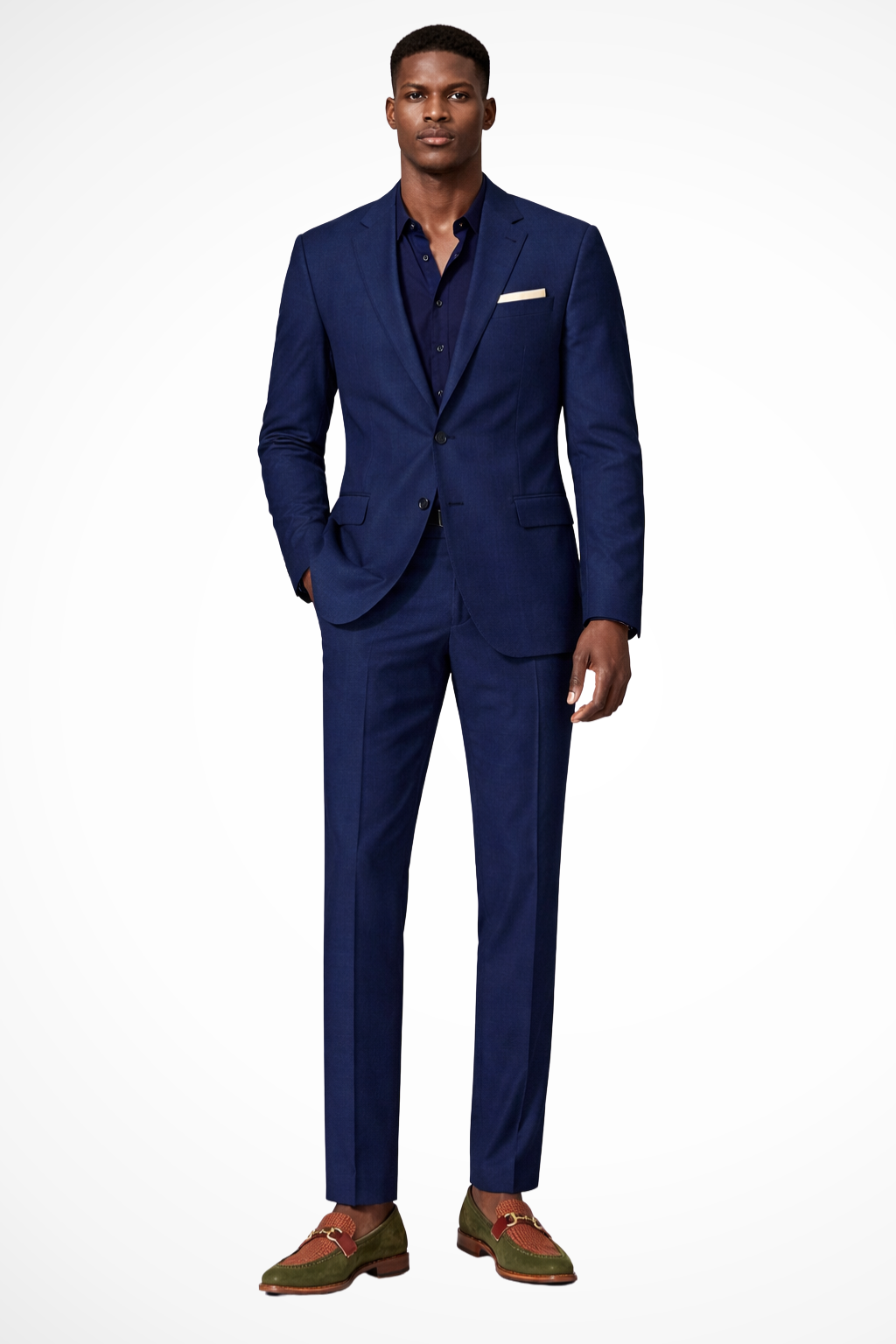 Men’s Slim-Fit Summer Wedding Suit | Single-Breasted Notch Lapel Blazer & Trousers