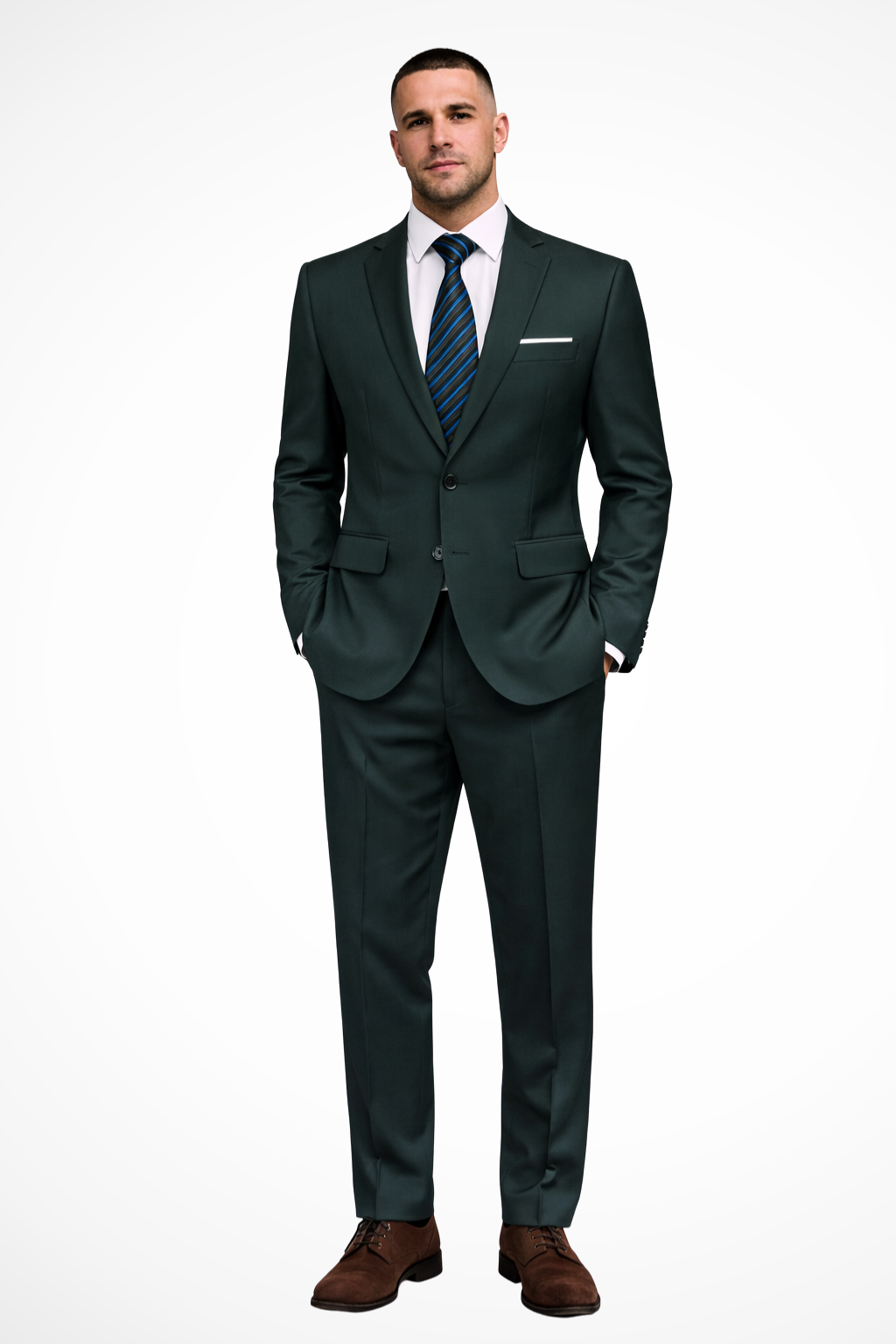 Men’s Slim-Fit Event Suit | Two-Button Notch Lapel Blazer & Tailored Trousers