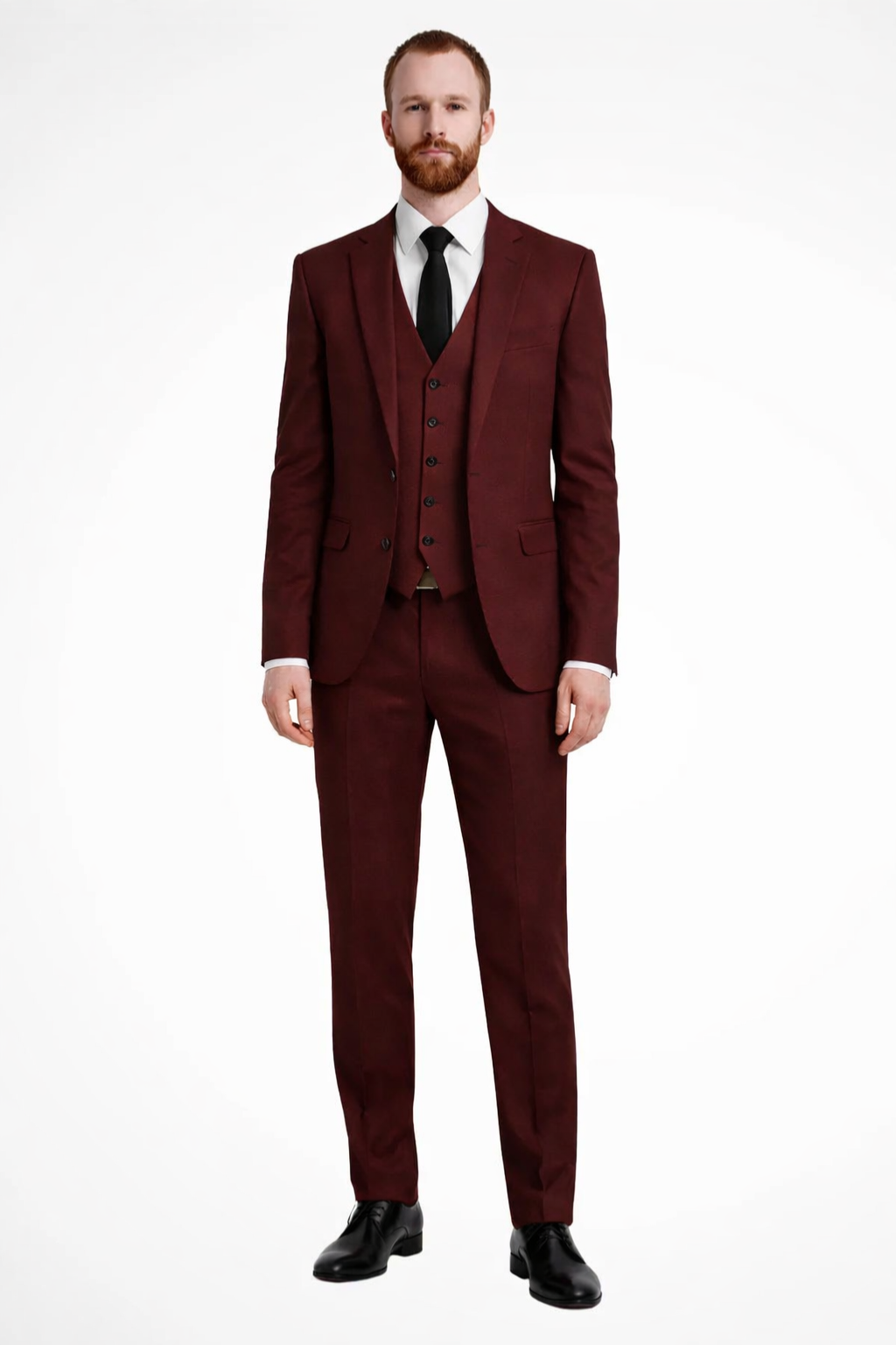 Men’s Light Blue Linen-Style 3-Piece Suit | Formal Blazer, Waistcoat & Trousers Set