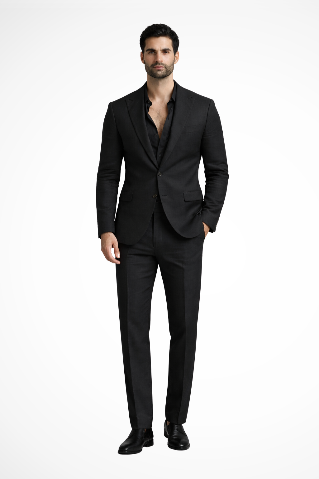 Men’s White Relaxed Fit Summer Suit | Linen-Style 2-Piece