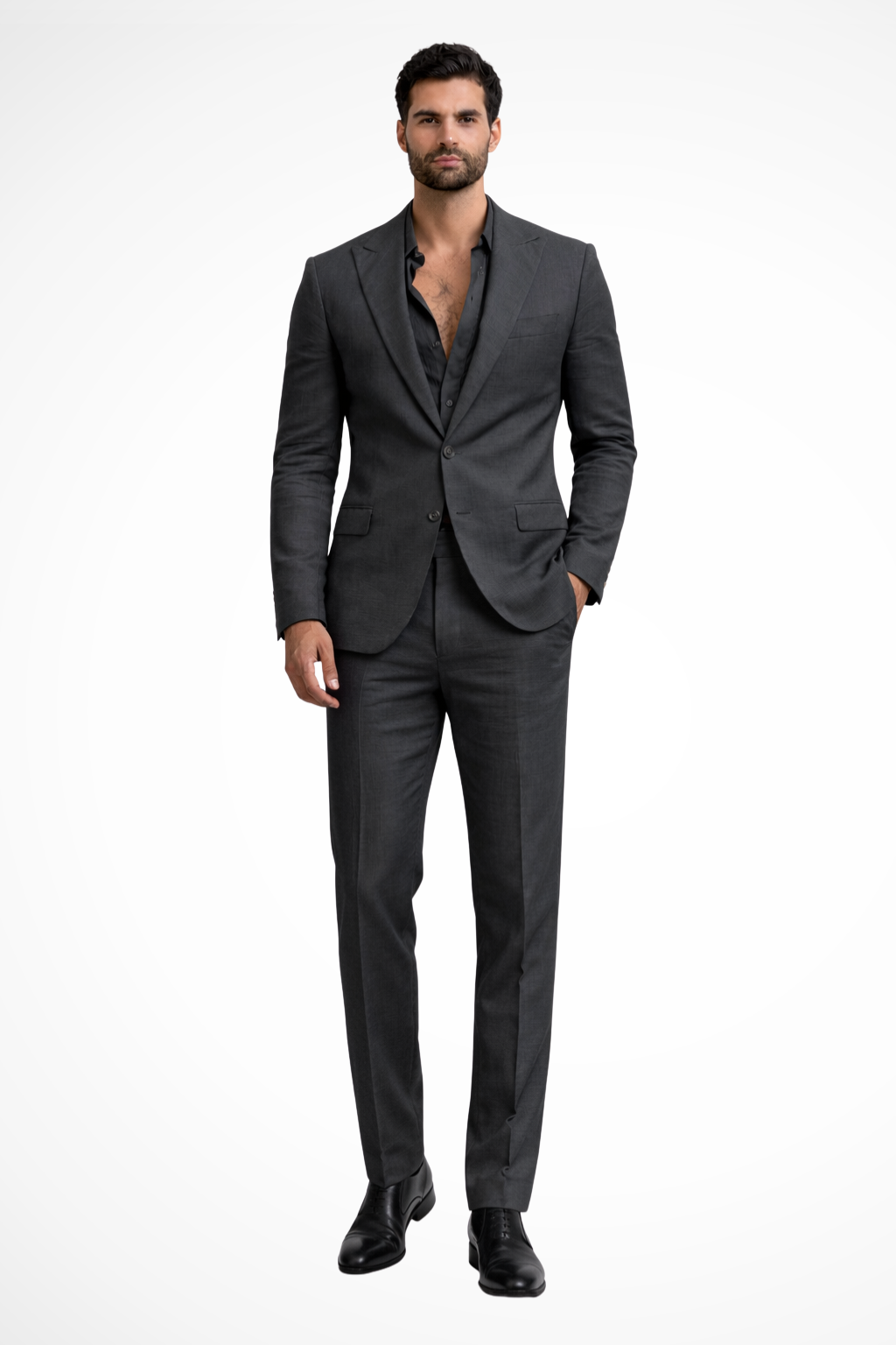 Men’s White Relaxed Fit Summer Suit | Linen-Style 2-Piece