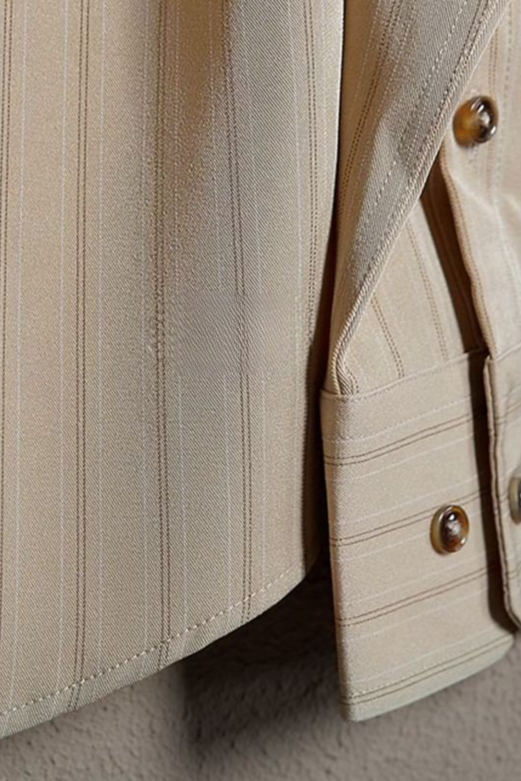 Men’s Vertical Striped Dress Shirt | Tailored Long Sleeve Button-Down
