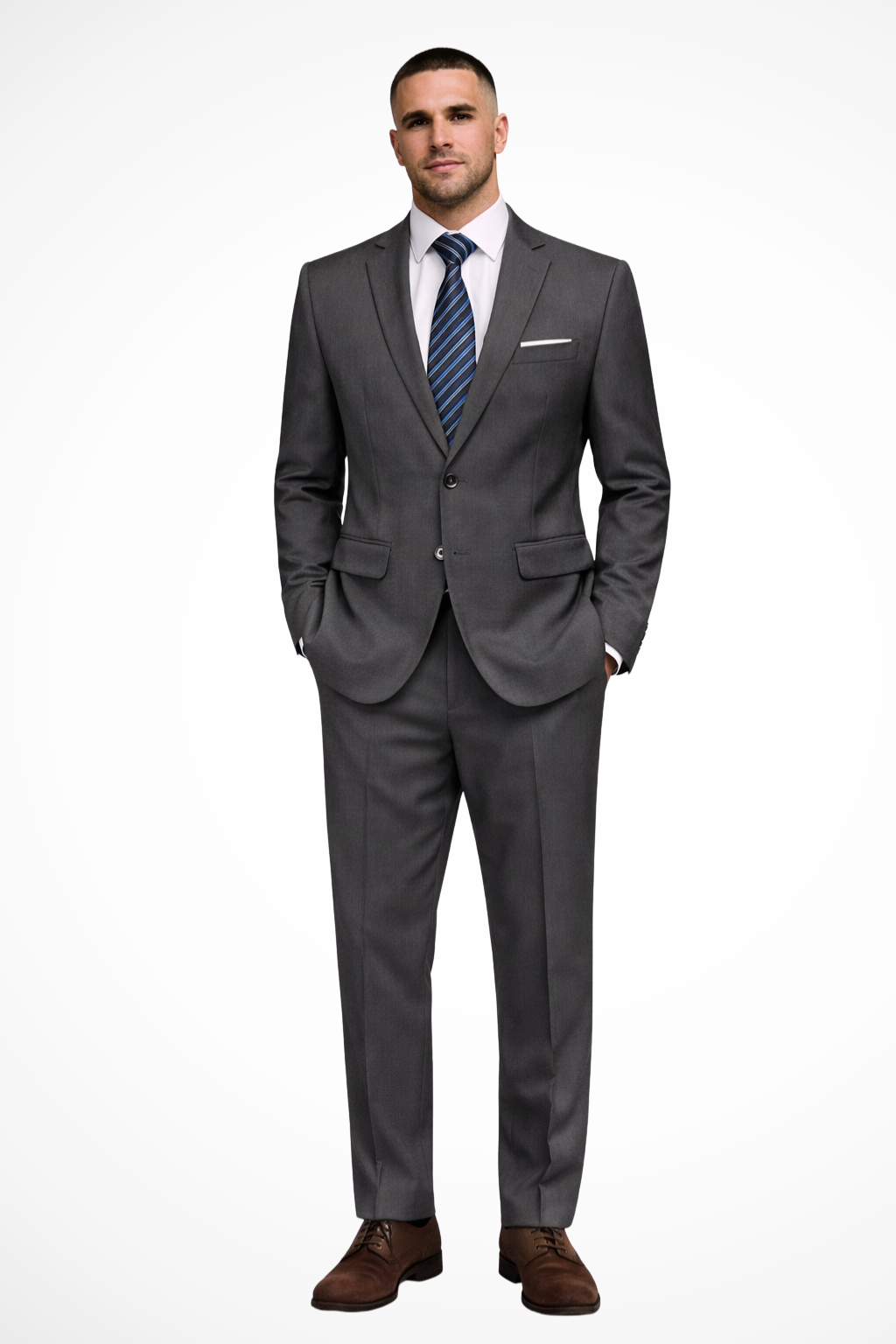 Men’s Slim-Fit Event Suit | Two-Button Notch Lapel Blazer & Tailored Trousers