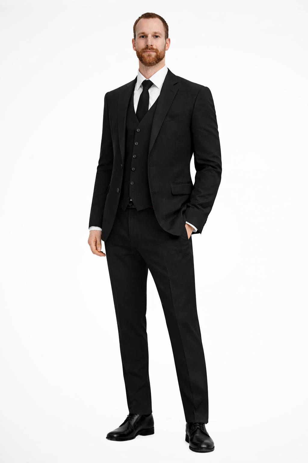 Men’s Light Blue Linen-Style 3-Piece Suit | Formal Blazer, Waistcoat & Trousers Set
