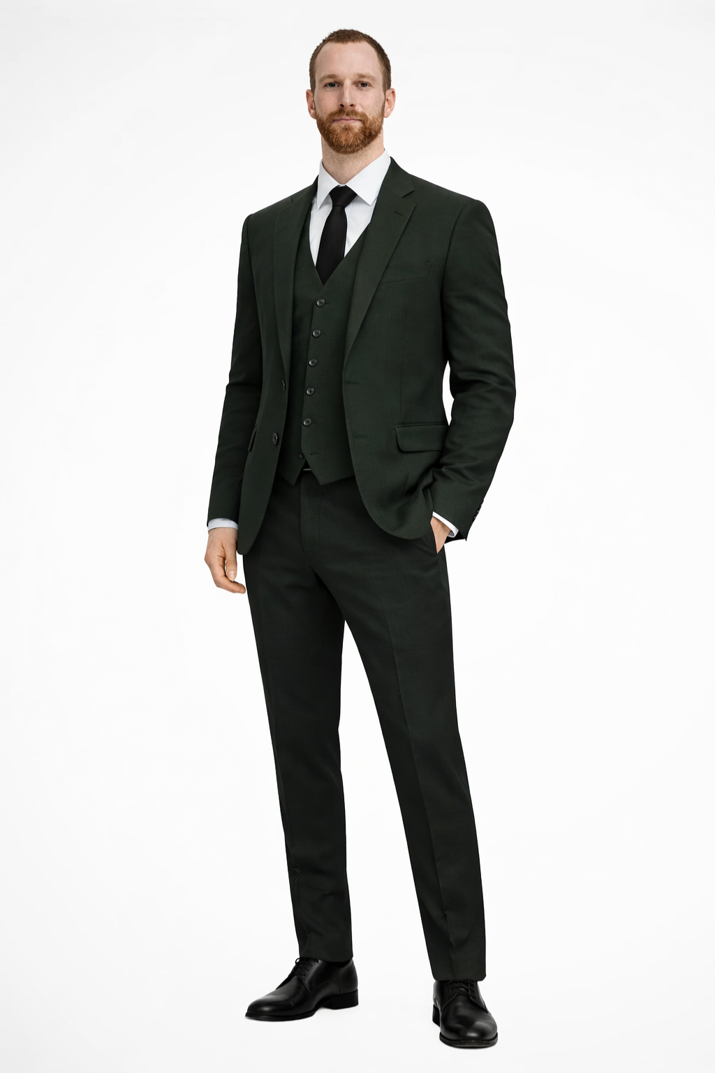 Men’s Light Blue Linen-Style 3-Piece Suit | Formal Blazer, Waistcoat & Trousers Set